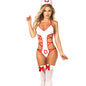 Elegant Nurse-Inspired Lingerie Set for Role Play and Cosplay