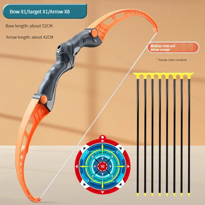 52cm Children's Bow and Arrow Set for Archery Practice - Recurve Outdoor Shooting Toy with Target, Ideal Gift for Boys and Kids