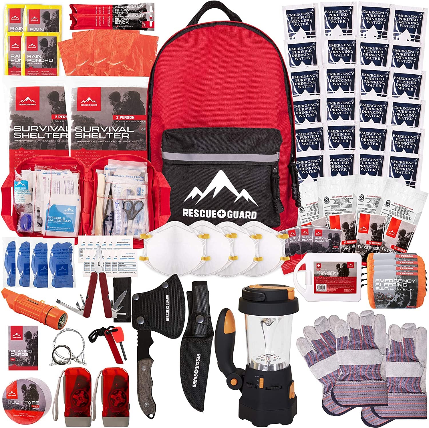 Comprehensive Emergency Survival Kit for Families: 72-Hour Disaster Preparedness Supplies for Hurricanes and Earthquakes