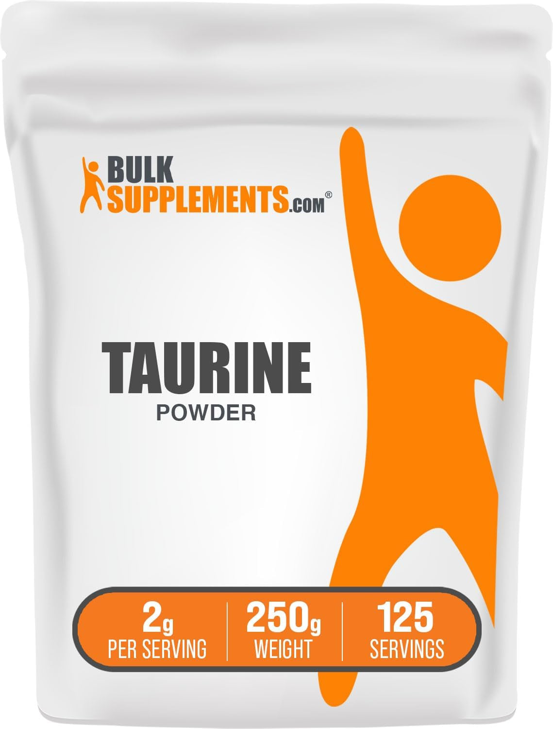 .Com Taurine Powder - Taurine Supplement, Amino Acid Supplement for Energy - Unflavored & Gluten Free, 2G per Serving, 250G (8.8 Oz) (Pack of 1)