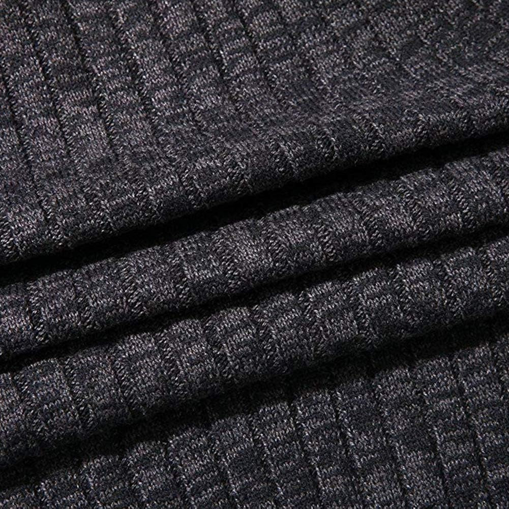 Men'S Cardigan Sweaters Full Zip up Stand Collar Slim Fit Casual Knitted Sweater with 2 Front Pockets