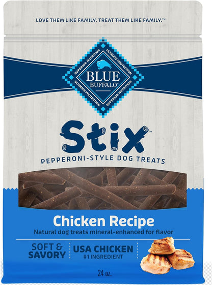 Stix Natural Soft-Moist Dog Treats - Chicken Recipe, 24 oz Bag